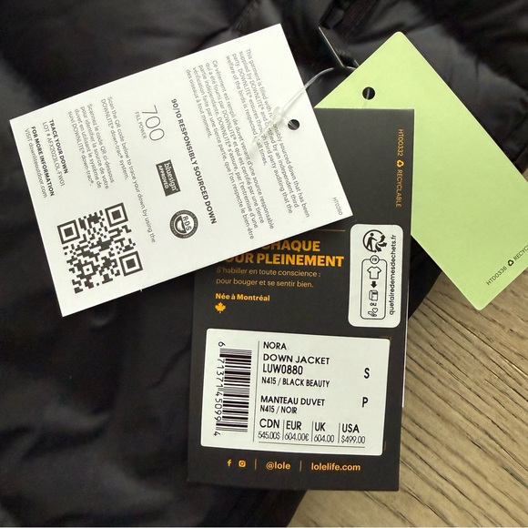 Lole Long Black Puffer - Picture 5 of 12